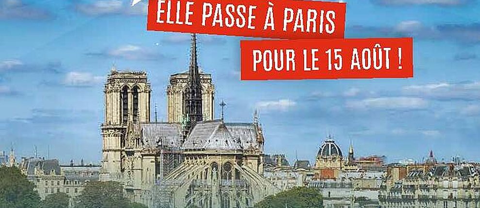 Le grand pèlerinage du « M de Marie » traverse Paris du 10 au 15 août 2020 !