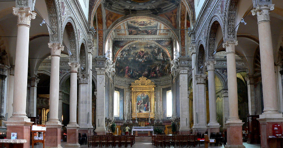 Du « sang »jaillit sur l’autel et coule sur le sol, en l'église Sainte-Marie in Vado de Ferrare (Italie) UMJ-S50-2021-12-19